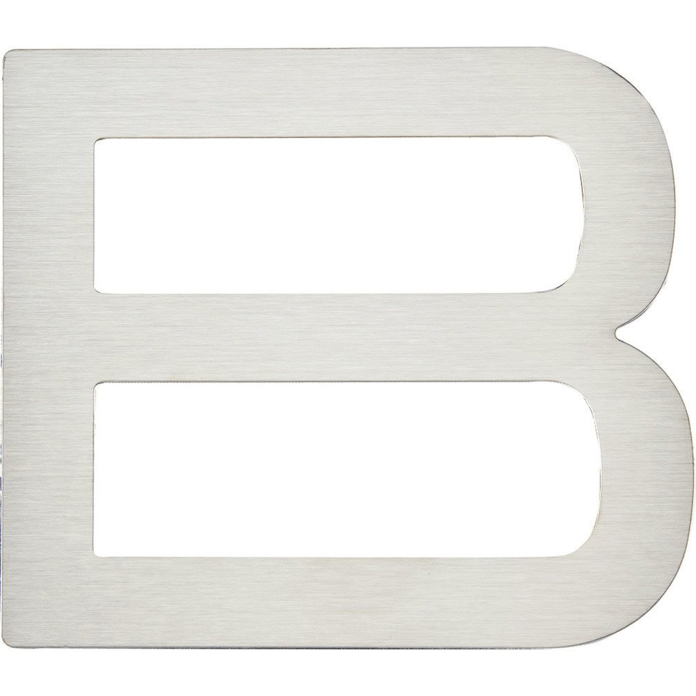 4" Self-Adhesive Fixing Letter B in Stainless Steel