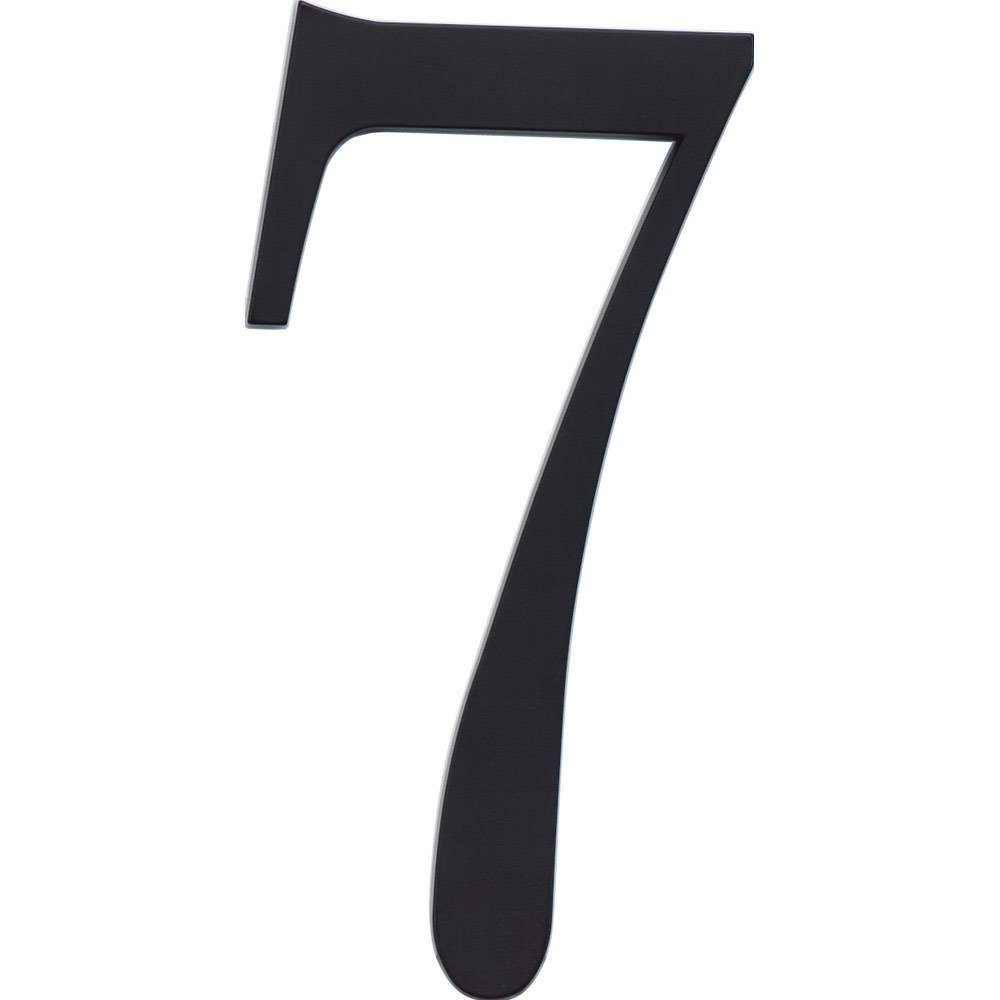 # 7 House Number in Matte Black