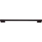 11 3/8" Centers Thin Square Long Rail Pull in Matte Black