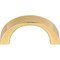 Atlas Homewares - Tableau - 1 7/16" Centers Square Base In French Gold With Curved Handle In French Gold